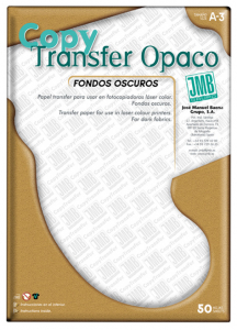 papel transfer copy transfer oscuros